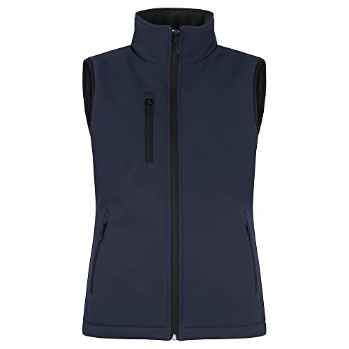 CliQue Womens/Ladies Softshell Panels Gilet (L) (Dark Navy)
