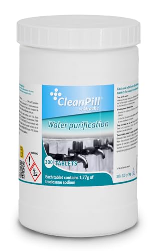 Cleanpill Purification de l’eau - 300 comprimés