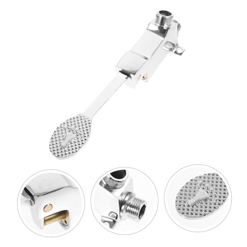 Robinet de lavabo à pédale solide en acier inoxydable pour sanitaire