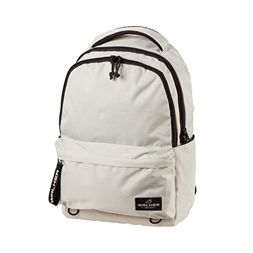 Walker - Alpha Classic Rucksack mit 3 Fächern, Seitentaschen, gepolsterter Rücken, verstellbare Schultergurte, Grau, 32 x 23 x 45 cm, Casual