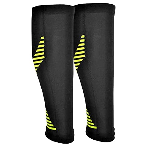 Breathable Neoprene Calf Compression Sleeves Socks Brace | Sports Long Sleeves Leg Support Guards Socks | Ideal for Running Cycling Gym Leg Shin Splints Brace Varicose Veins Torn Muscle Cramps Cover