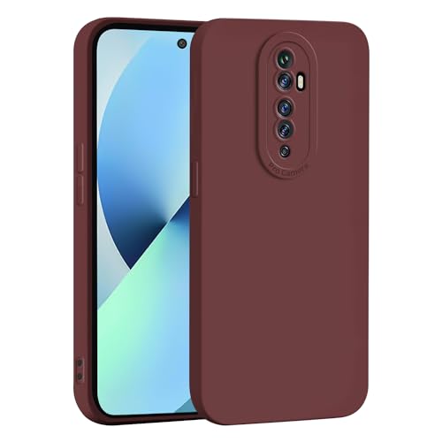 WBWONE Funda para OPPO Reno 2Z (Reno2 Z), Cámara Todo Incluido Case Suave TPU Silicona Carcasa Antigolpes Caso Resistente a los Arañazos - Vino Rojo