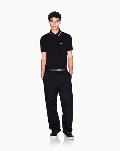 Polo Armani Exchange Essential Slim con logo miniatura 3