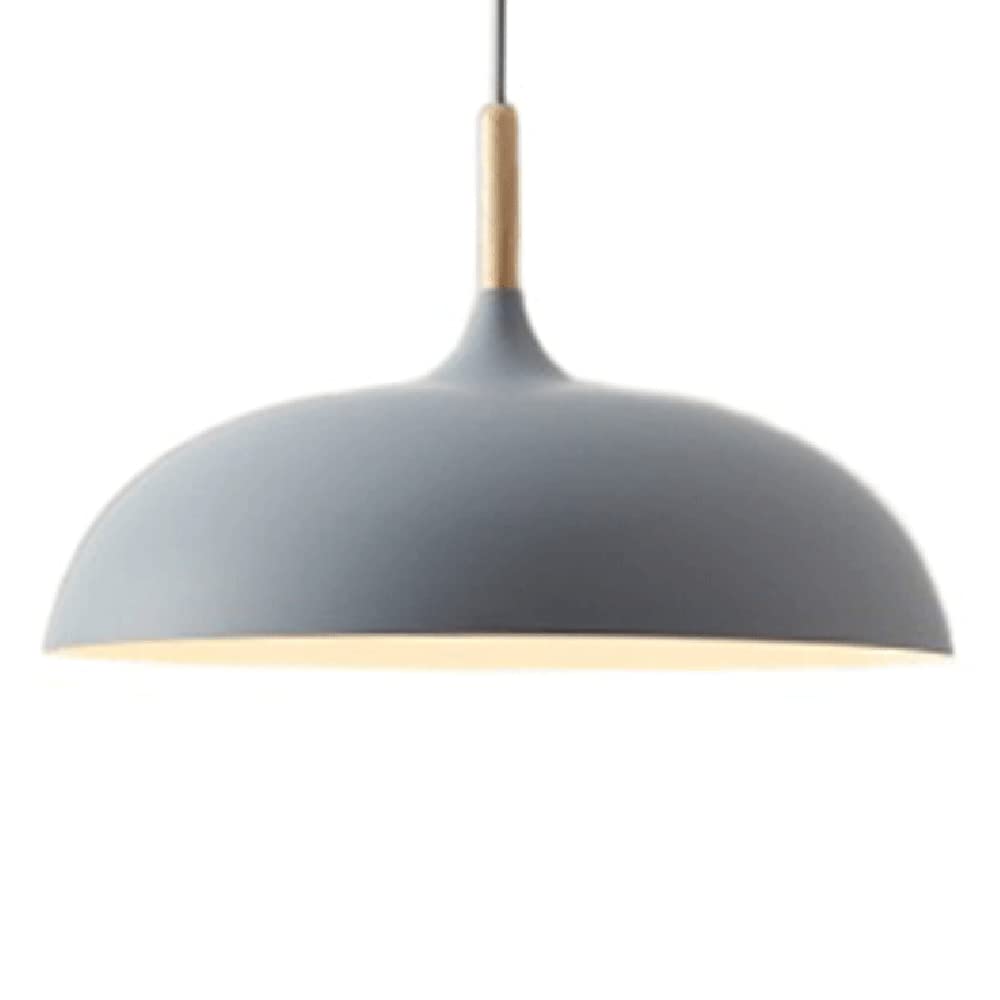 LEGZIT Simple Solid Wood Creative Hanging Lamp,Aluminum Shade Nordic Modern Pendant Light,Office Decoration Lighting Macaron Color Chandelier E27 Screw Mouth Fixtures for Dining Room Bedroom Entran — image 1