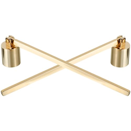 MAGICLULU Apagavelas De 2 Piezas Apagavelas De Acero Inoxidable con Mango Largo Extintor De Velas Mecha para Apagar Velas Accesorio para Apagar La De Las Velas Color Dorado