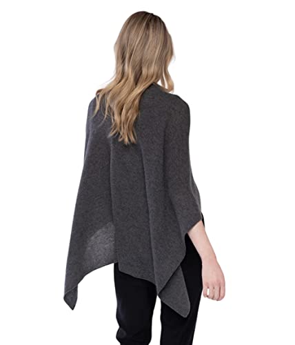 Image of CLAUDIA NICHOLE Womens 100% Cashmere Dress Topper - Cashmere Poncho Wrap