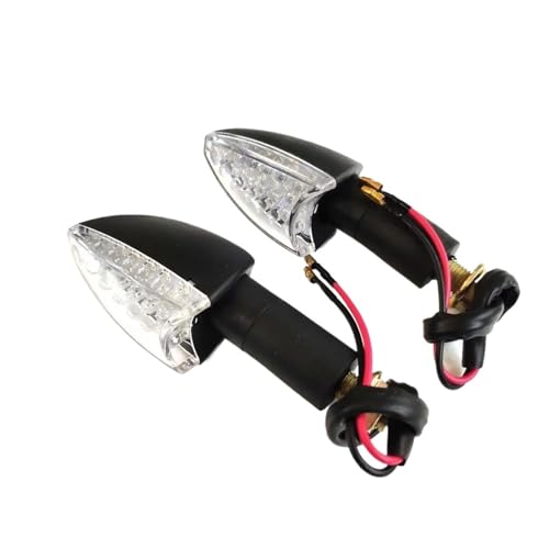 PBCGTFHJK 2Pcs Motorcycle Light Heart shape Tail Flasher Turn Brake Lamp Lighting Amber Light L-ed Flicker Bendable