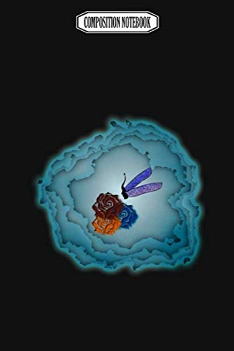 Composition Notebook: Waves Roses Audioquest Blue Corkcicle Dragonflies Barrette Dragonfly Notebook Journal Notebook Blank Lined Ruled 6x9 100 Pages