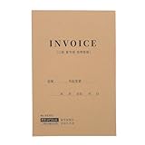 SOIMISS Libro de Recibos en Inglés 2 Partes, Talonario de Facturas Comerciales para Pequeñas Empresas, Cuaderno de Pedidos 100 Páginas, Formato Duplicado para Control Logístico y Gestión