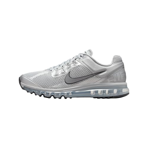 Nike Air MAX 2013, Sneaker Hombre, Metálico, Plateado metálico, Negro, 44 EU