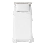 hermet Set Lenzuola Letto Singolo in Tinta Unita, 3 Pezzi, Lenzuolo con Angoli, Lenzuolo P...