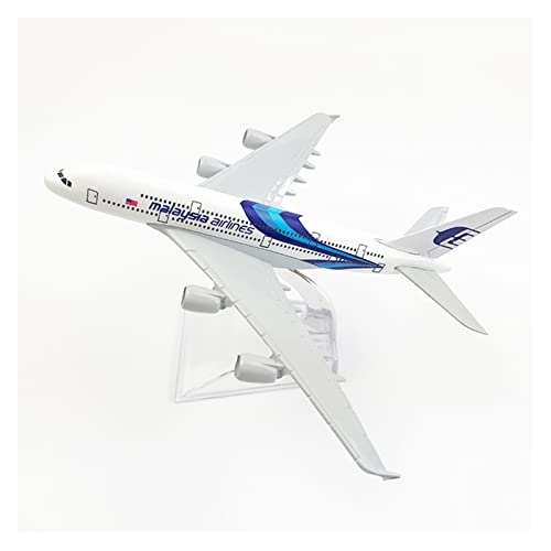 Modèle d'avion Airbus A380 miniature en alliage de 16cm avec support collection 1:400