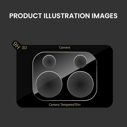 Image of FIRST MART Black Camera Lens Protector for Oppo Reno 13 | 9H Tempered Glass, HD Clear, Scratch Resistant, Anti-Fingerprint, Case-Friendly | Pack of 1
