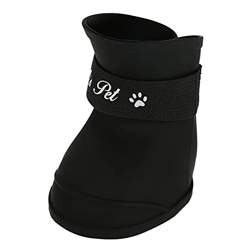 Hongzer Botas impermeáveis de silicone para cães, 4 peças de silicone para animais de estimação, bot