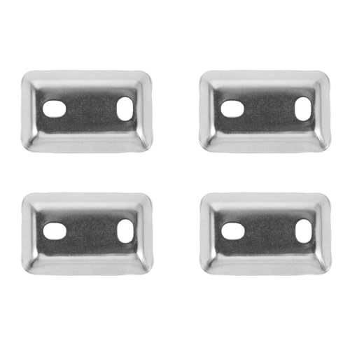 LABRIMP 4Pcs Stainless Steel Towel Rail Base Washers Towel Bar Mounting Hardware Replacement Parts 43x27mm for Bath Toilet Roll Holder, Easy to Install in Restroom Or Shower