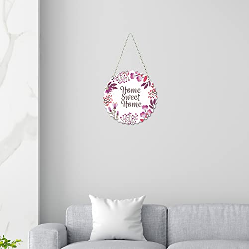 Image of Artvibes Home Sweet Home Quote Wall Hanger for Home|Office| Wall Decoration (WH 5509NN)( Multi 9)