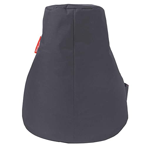 Gaming Sitzsack Gamewarez Alpha Grey mit Rückenlehne