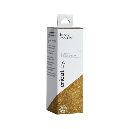 Cricut Joy Smart Glitter Iron On - Gold, (5.5'x19' Roll) - image 1