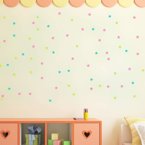 Stickers de Estrellas y Luna Luminosos para Pared miniatura 4
