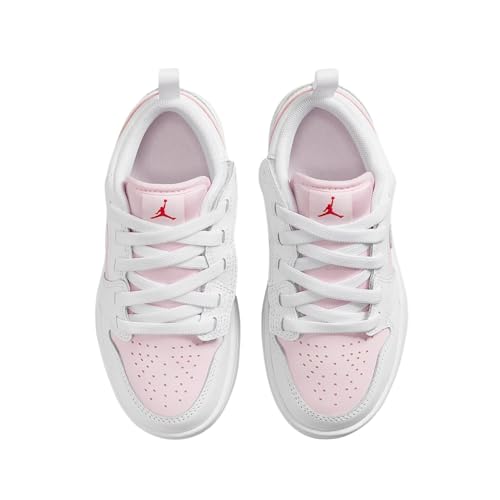 Jordan 1 Low Alt Little Kids' Shoes (DR9748-608, Pink Foam/Fire Red/White)3
