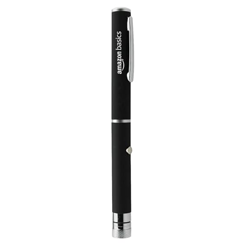 Image of Amazon Basics Green Laser Pointer Party Pen with Disco Lights, Up to 15 Meters Range, and 2 AAA Cells (Battery Not Included)
