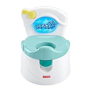 Fisher-Price Sea Me Flush Potty, Training Chair with Music and Lights for Infant and Toddler