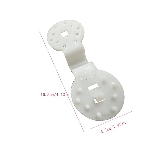 Shade Cloth Clips Round Plastic Black Clips Patio Mesh Tarp, Garden Shade Cover Shade Cloth Lock Grip,Fixed Clip for Shade Cloth Anti Bird Netting Shade Fabric Accessories (100 Pack White)