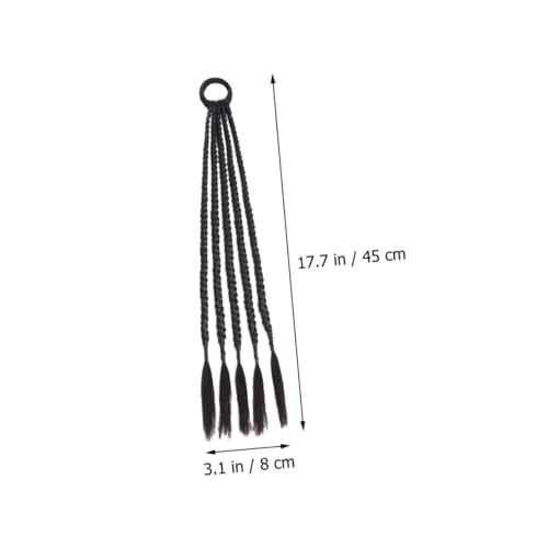 Tresse queue naturelle avec attache anti-glisse extension cheveux