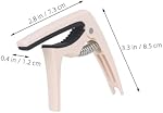 INOOMP 2pcs Guitar Capo Clip Acoustic Electric Guitar Capo Portable Abs Multi-function