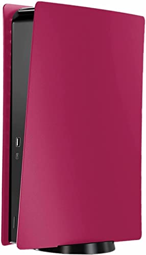 Image of New world for PS5 Faceplate, Faceplate for PS5 Digital Edition, Anti-Scratch Dust proof Protective Shell Cover for Playstation 5 for PS5 Digital Edition Cosmic Red
