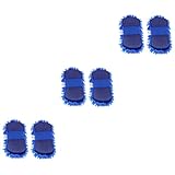 Cabilock 3sets Car Cleaning Gloves Durable Auto Cleaning Mitts for Scratch Car Wash Multi Purpose Tool and Bathrooms 2pcs*3