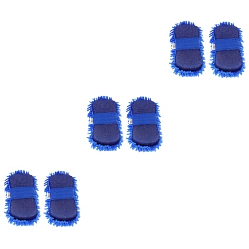 Cabilock 3sets Car Cleaning Gloves Durable Auto Cleaning Mitts for Scratch Car Wash Multi Purpose Tool and Bathrooms 2pcs*3