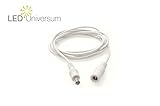 Color: Blanco LED Universo 2POL DC/DC Cable con ranuras de expansión verdindung 2 m