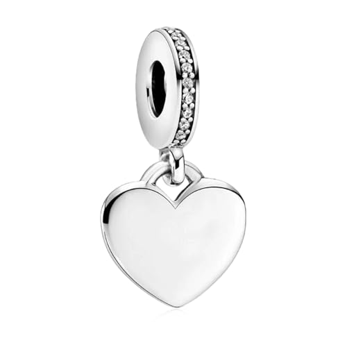 Simphman Heart Pendant Charms for Pandora Bracelets Necklace Mom, family, friends, Birthdays, Holiday Gifts