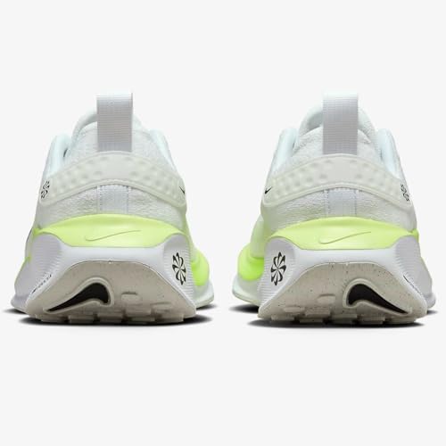 Nike InfinityRN 4 Women's Road Running Shoes (Extra Wide) (FN0880-100, White/Light Lemon Twist/Volt/Black) Size 93