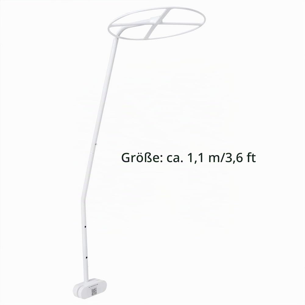 Verstellbare Kinderbett-Moskitonetzhalterung,Base para Mosquitero De Cuna De Netporte Moskitonetz Ständer Halter Set Clip Auf Krippe Baldachin Halter Rack Moskitonetz Zubehör
