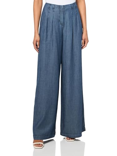 Trina Turk Women's Wide Leg Chambray Pant