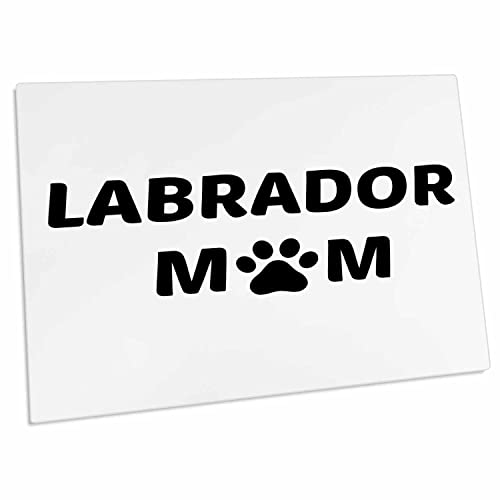 3dRose Labrador mom, imagen placa de escritorio 23x16 pulgadas miniatura 1