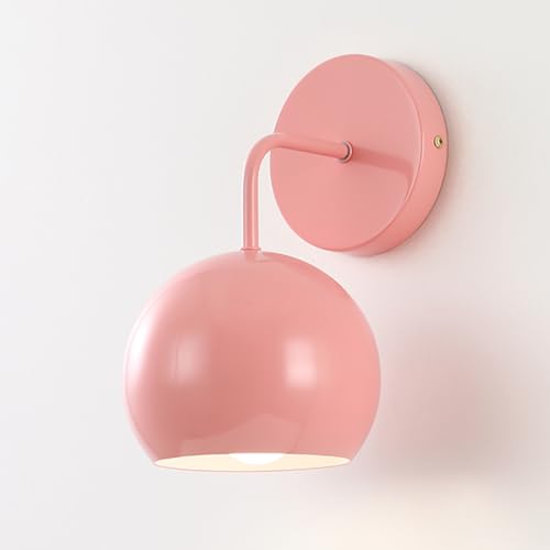 Lámparas de Pared, Aplique de Pared Colorido para habitación Infantil, lámpara de Pared con Acabado nórdico, iluminación de Globo para el hogar, Sala de Estar y baño, E27