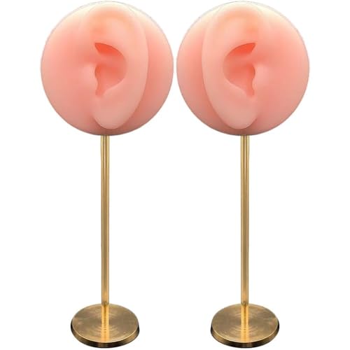 Modèle d'oreille silicone pour piercing et présentoir de boucle d'oreille