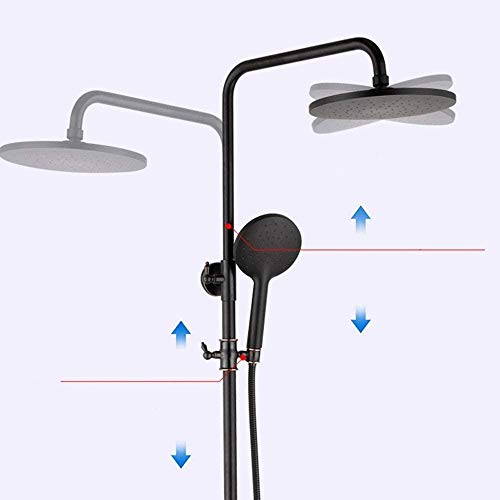 Maison rétro ensemble de douche 3 modes avec pommeau de douche 20 cm