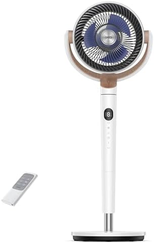DREO Silent standing fan 20 dB with omnidirectional oscillation 1...