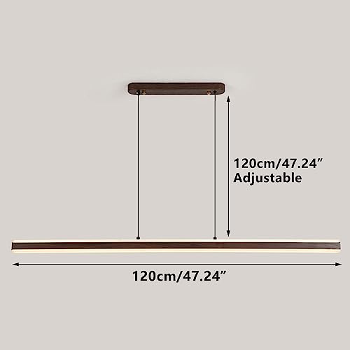 Lustre LED minimaliste en forme de branche avec éclairage suspendu à intensité variable - 8
