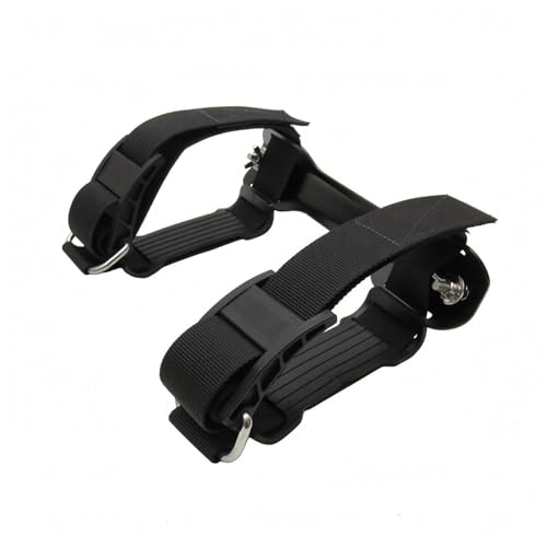Adaptador de buceo para chaleco con placa de aluminio negro de 3mm y correa ajustable F Fityle