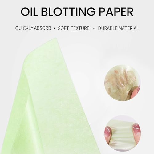 erinde oil blotting sheets for face with mirror and puff 300 sheets oil blotting paper for oily skin face oil absorbing sheet natural oil control film absorb excess oil makeup friendly