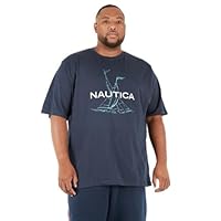 Nautica Men's Archie B&T T-Shirt, Dark Navy, 5X-Large