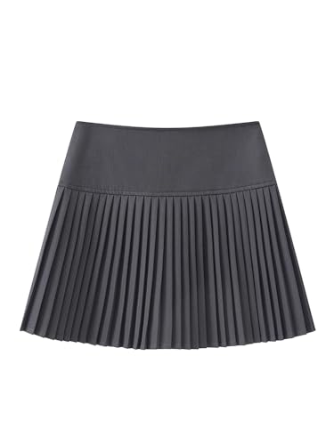 Women's Blazer Skirt Spring Summer Petite High Waist A-Line Mini4