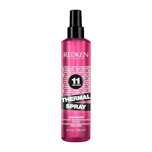 Redken, Spray de protección térmica, Reduce el encrespamiento para un brillo intenso, Protege hasta 230°C, Thermal Spray, 250ml