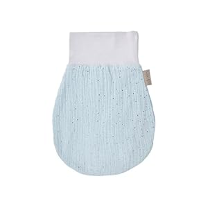 KraftKids Trappelzak mousseline gouden stippen op groen voor de herfst/winter van mousseline katoen en warme fleece verkrijgbaar in twee maten