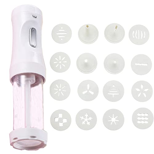 Zelausica Máquina eléctrica para hacer churros con 12 discos y 4 puntas de glaseado para tartas, herramientas de bricolaje, juego de accesorios para hornear